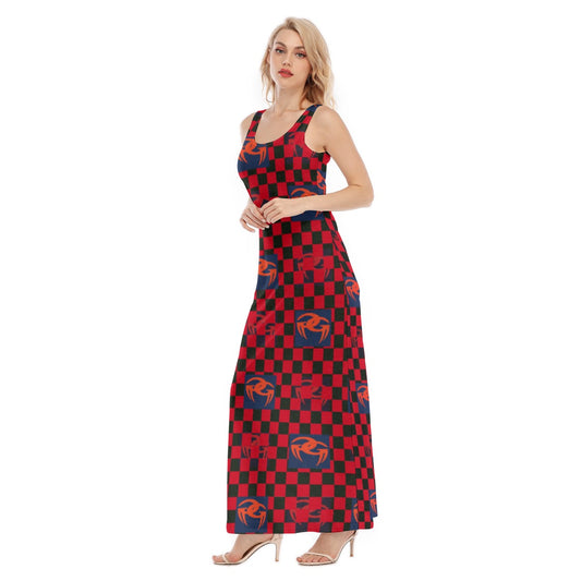 All-Over Print Women's Vest Dress | Length To Ankle