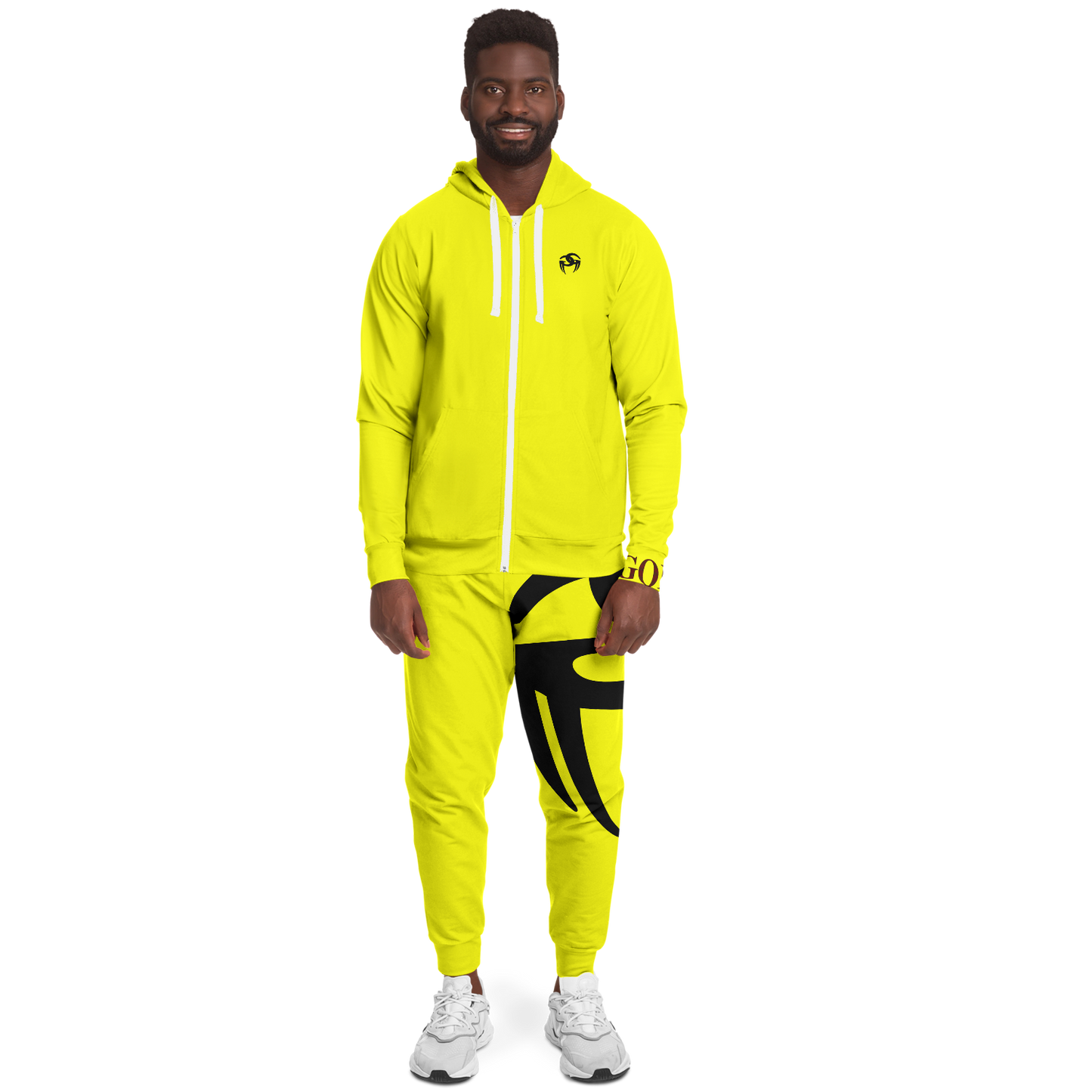 Goddi GG Big Logo Classic Sweatsuit - Yellow