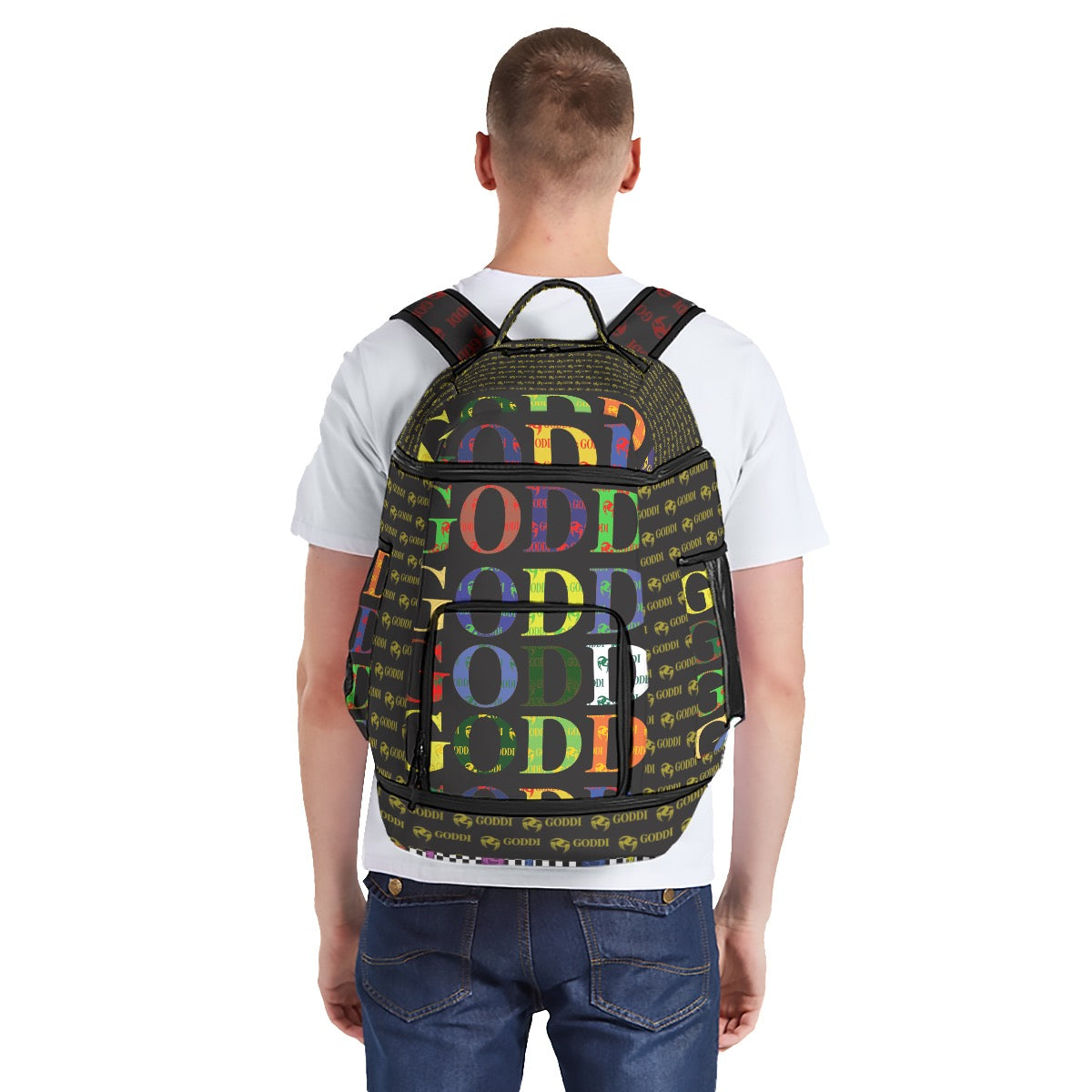 Goddi - Exaggerated GG Backpack Unisex XL, $150.00