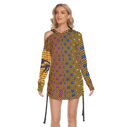 Goddi GG Women One-shoulder Dress With Waist Shirring, size small $122.54