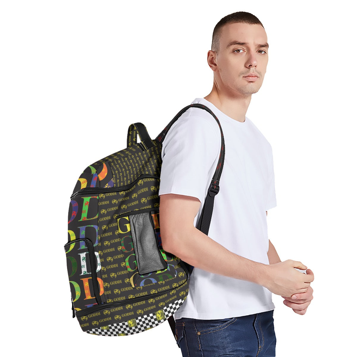 Goddi - Exaggerated GG Backpack Unisex XL, $150.00