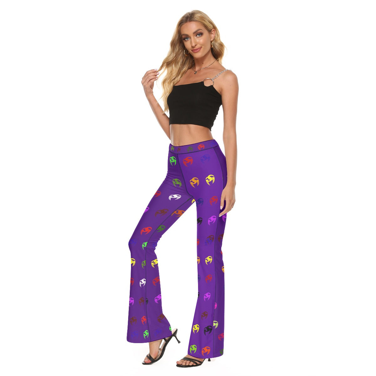 Goddi GG Starry Night All-Over Women Stretch Flare Pant,S $72.00