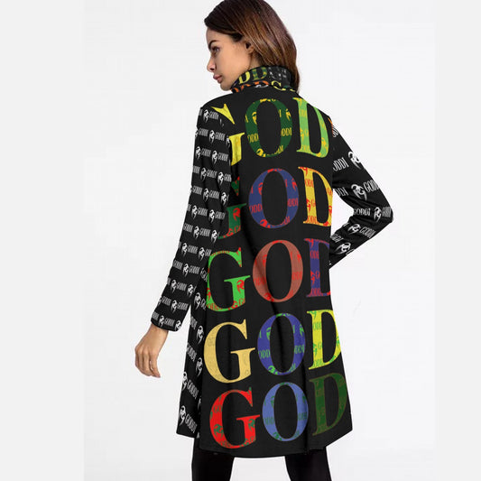 GODDI GG logo print design, embodies colors reminiscent of Picasso's 1907 Cubism masterpiece.